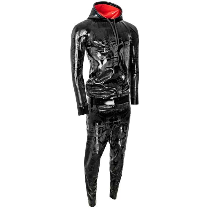 Outfit SKULL No.4 Latex Laser Edition Hoodie & Pants long